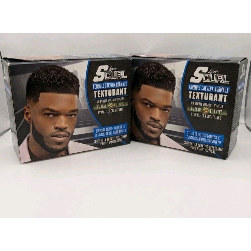 Pack of 2 Luster's S-Curl Texturizer Kit Regular Strength Men's Hair New